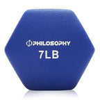 Neoprene Hex Dumbbell Hand Weights, Set of 2 - Workout Strength Training